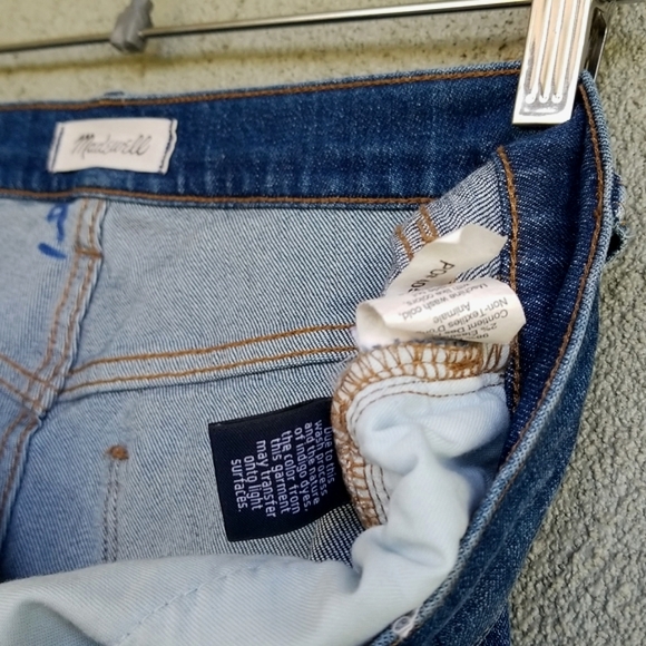 Madewell Slim Boy Jean Brinville Wash Rip & Repair 27 - Picture 15 of 15
